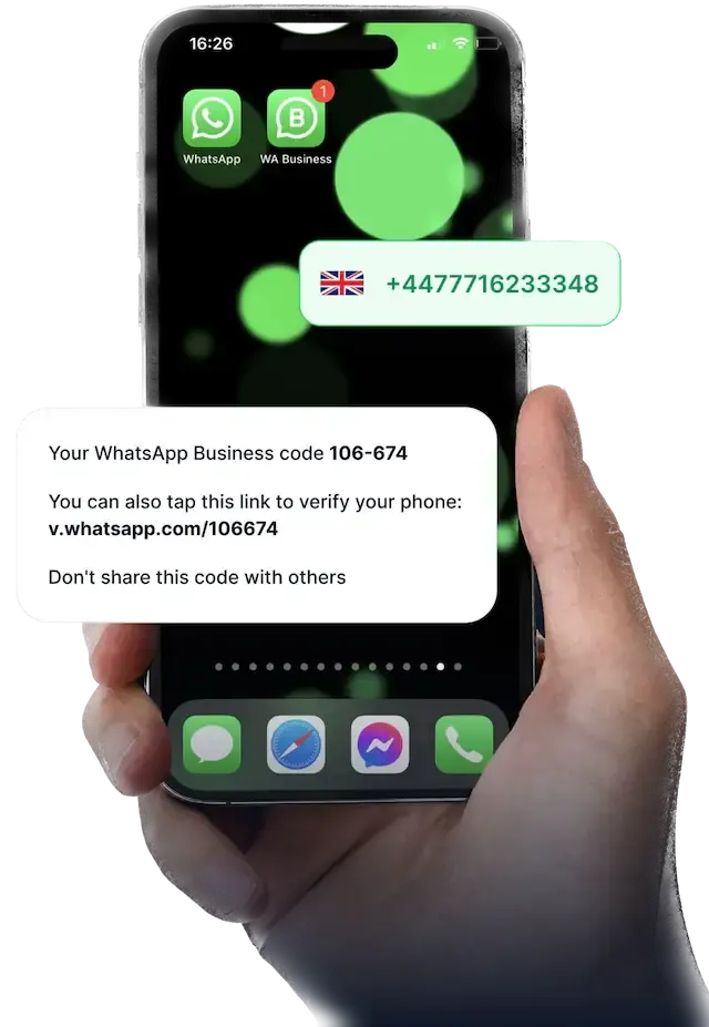 phone with whatsapp business